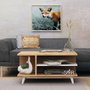 Hanah Home Mesa de Centro Skull Roble y Blanco